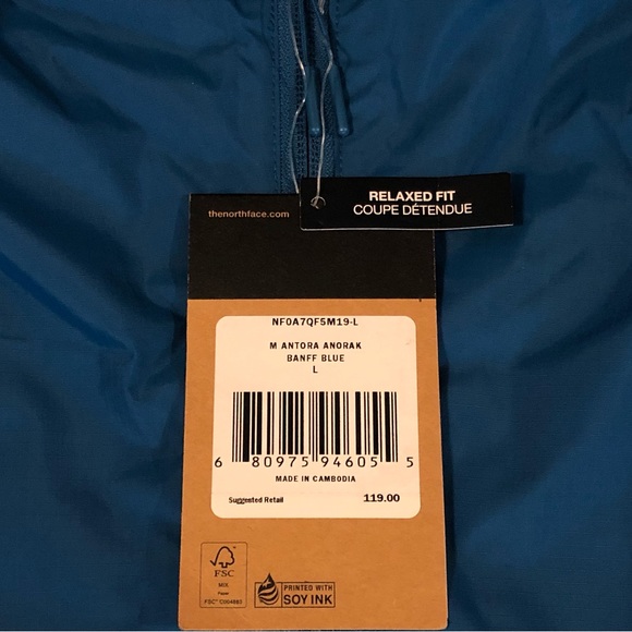 The North Face Men’s Antora Anorak “Banff Blue” (XL) - Picture 5 of 6